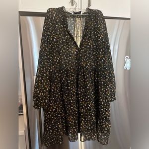 Zara floral dress size L fits M too